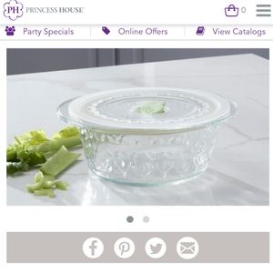 Glass Tupperware by Princess House